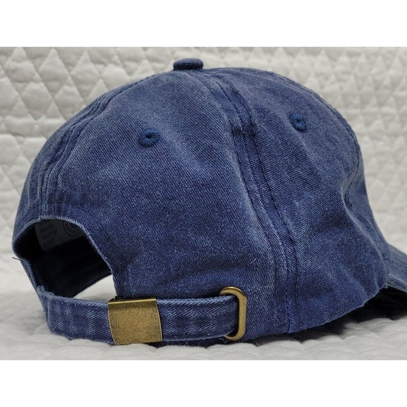 State of Texas Baseball Cap Blue Embroidered Adjustable Distressed Dad Hat OSFA - Picture 12 of 15